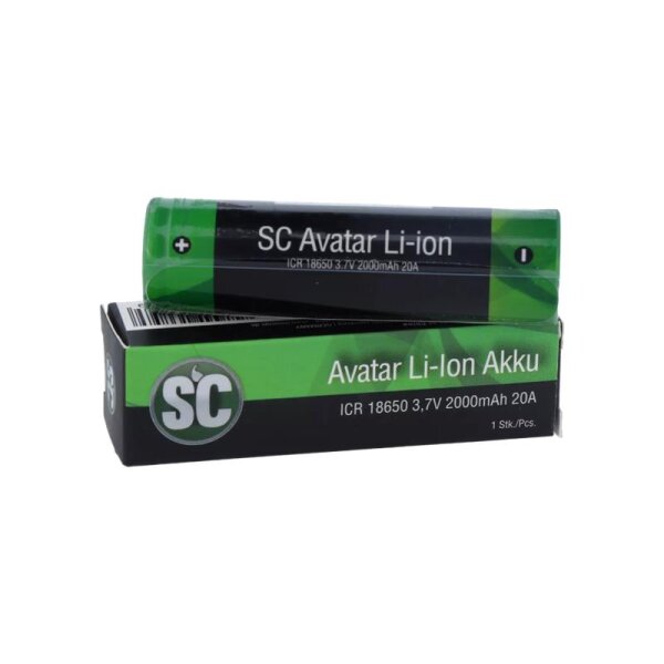 SC 18650er Akku 2000 mAh - 3,7 V