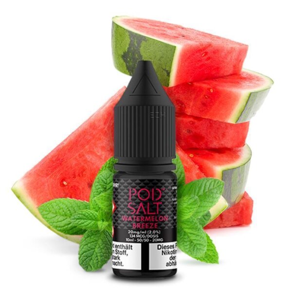 Pod Salt Core - 10ml Nikotinsalz Liquid Watermelon Breeze 20mg