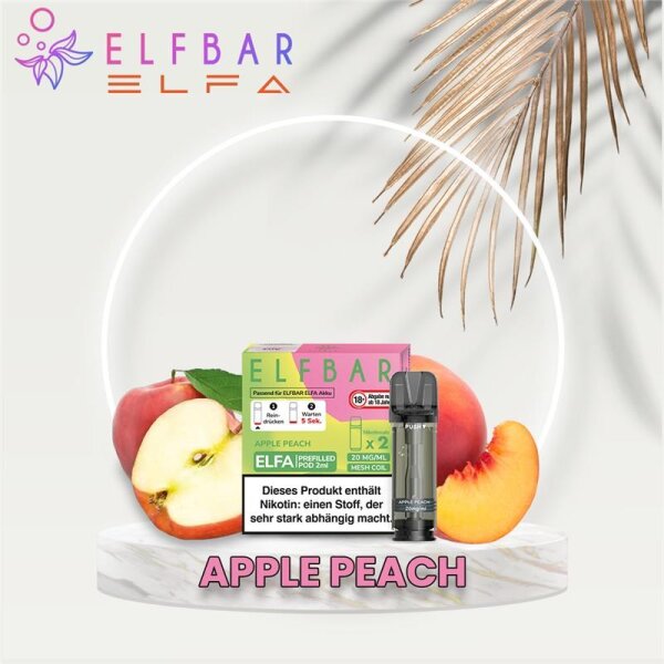 Elf Bar Elfa Pods - 2 Stück Apple Peach 20 mg/ml