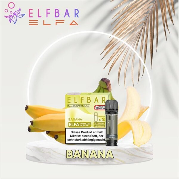 Elf Bar Elfa Pods - 2 Stück Banana 20 mg/ml