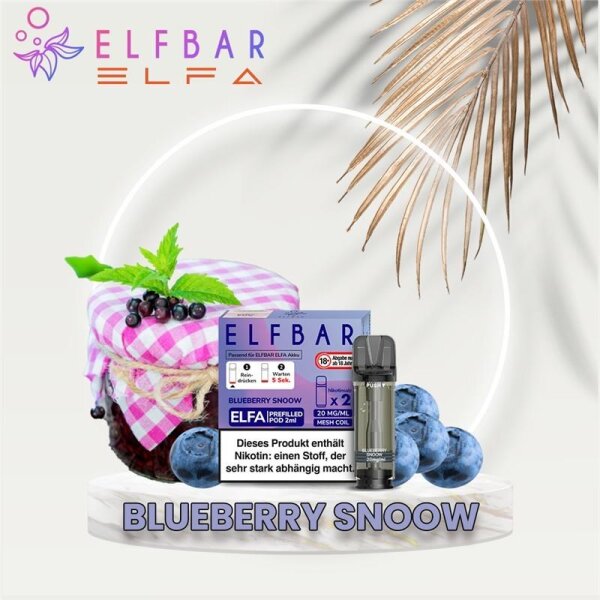 Elf Bar Elfa Pods - 2 Stück Blueberry Snoow( Berry Jam) 20 mg/ml