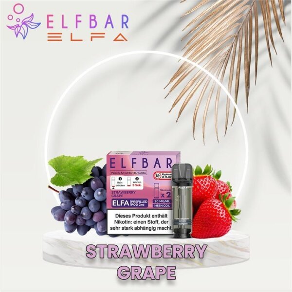 Elf Bar Elfa Pods - 2 Stück Strawberry Grape 20 mg/ml