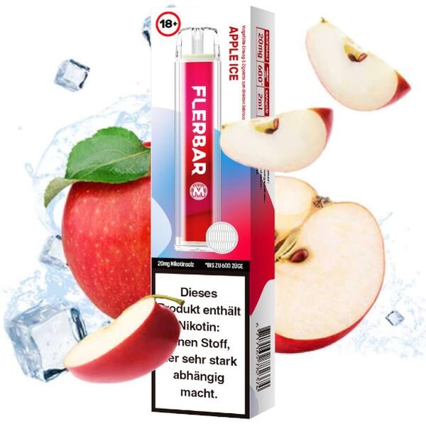 Flerbar M - Einweg E-Zigarette 20 mg/ml Apple Ice