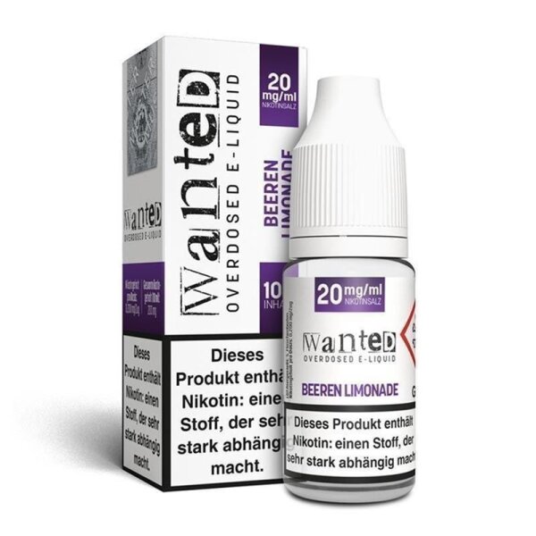 Wanted - Beeren Limonade Overdosed 10ml Nikotinsalzliquid (SB)