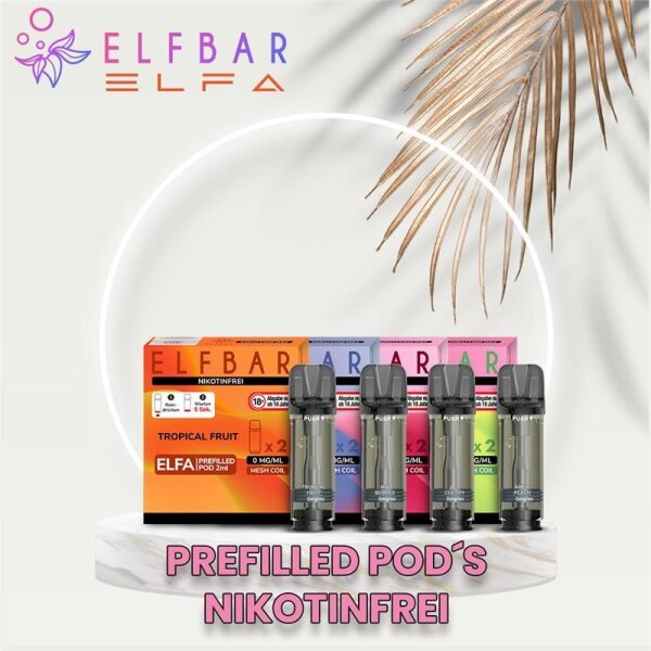 Elfbar - Elfa Prefilled Pods Nikotinfrei (2 Stück)
